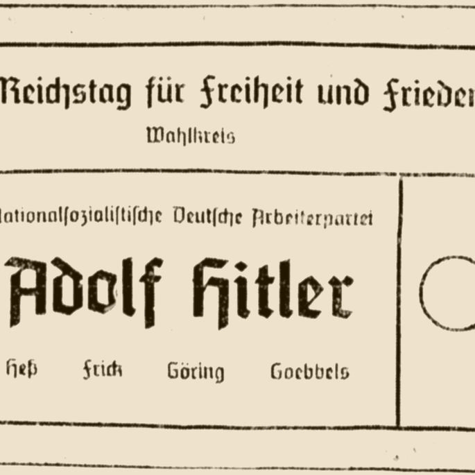 Wahlzettel 1936